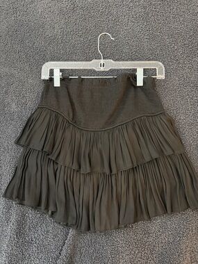 Women's Black Tiered Ruffle SKORT (MIXOLOGY)